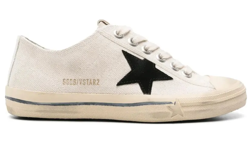 Golden Goose mit Stern-Patch – White (GWF00129F003087)