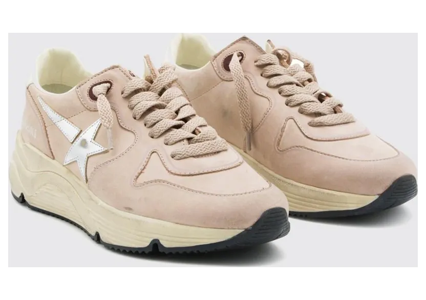 Golden goose Running Sole Leather with Distressed Chunky Sole Yellow Cream (GWF00126F00851611709)