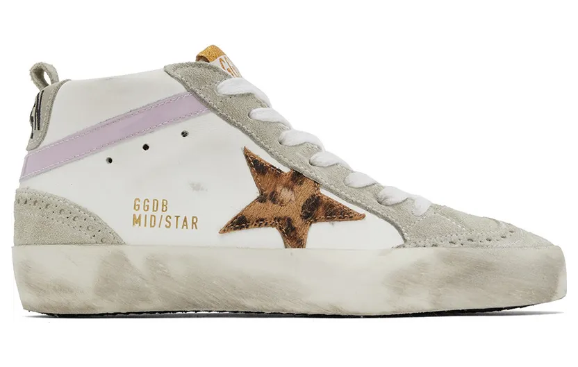 Golden Goose SSENSE Exclusive White & Grey Mid Star (F00122.F001212.80903)