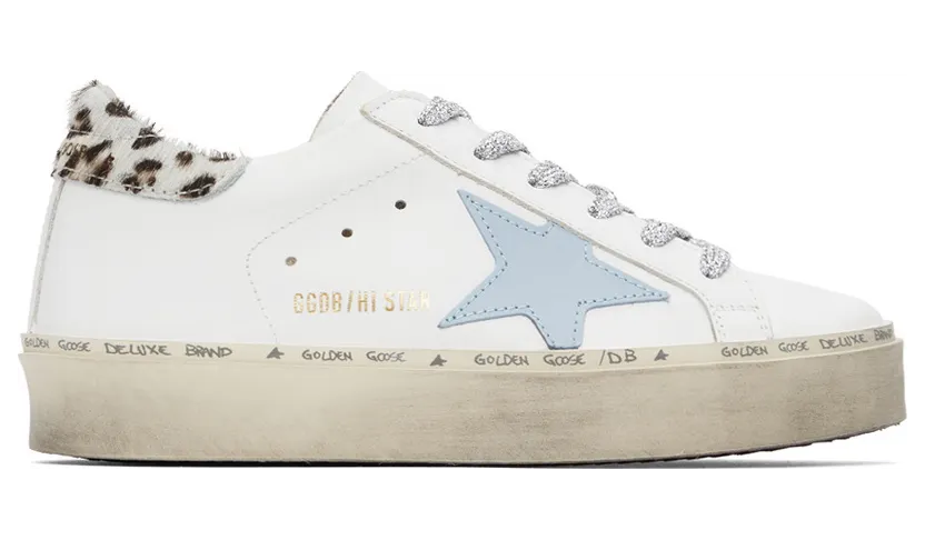 Golden Goose White Leopard Hi Star (GWF00118.F002441.10871)