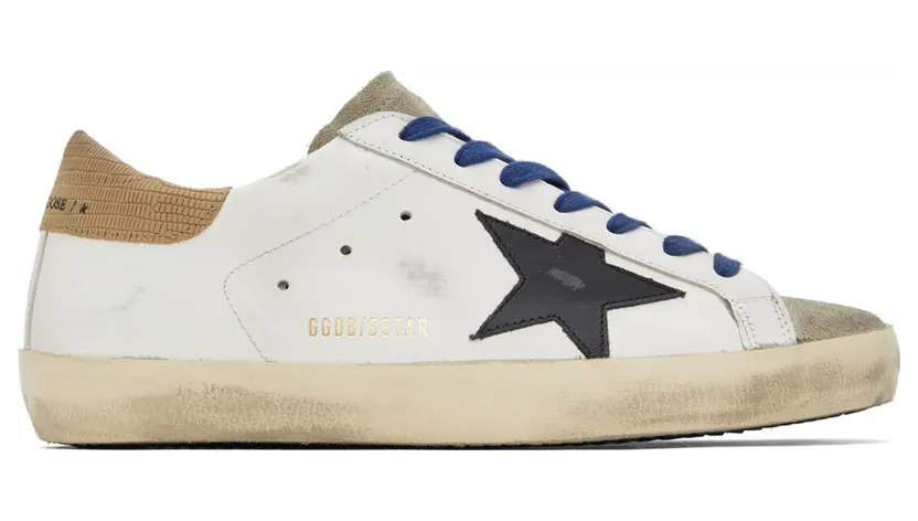 Golden Goose White & Taupe Super-Star Classic (GMF00101.F003208.11178)