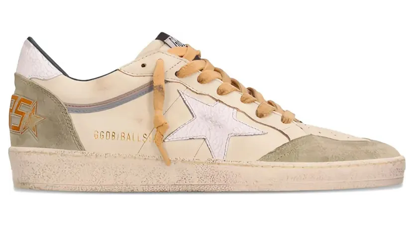Golden Goose with sterrenpatroon – Beige (GMF00771F008159)