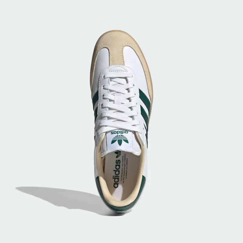 Adidas Samba OG Cloud White / Collegiate Green / Gum (JS3831)