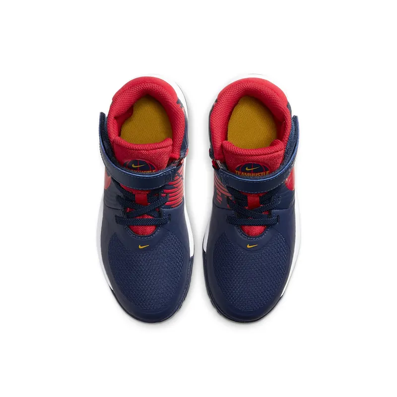 Nike Team Hustle D 9 FlyEase Midnight Navy (PS) Midnight Navy/White/Saffron Quartz (BV2951-400)