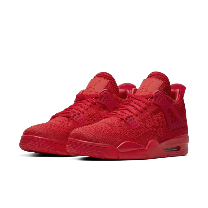 Jordan 4 Retro Flyknit Red University Red/Black-University Red (AQ3559-600)