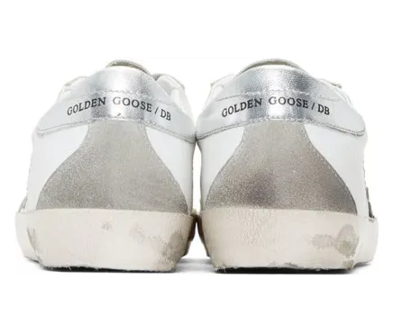 Golden Goose White and Silver Superstar Sneakers (GCOMS590.W77) (3)