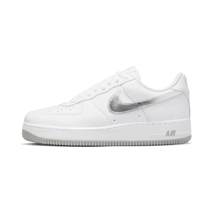 Nike Air Force 1 Low Silver Swoosh “White / Metallic Gold / Flat Silver / Metallic Silver” (DZ6755-100)