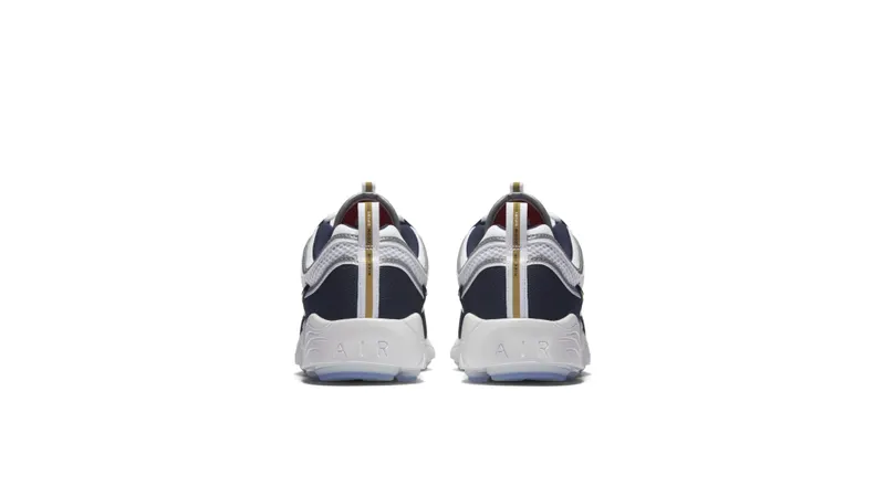 Nike Air Zoom Spiridon Olympic White/Metallic Gold-Obsidian-True Red (849776-174)
