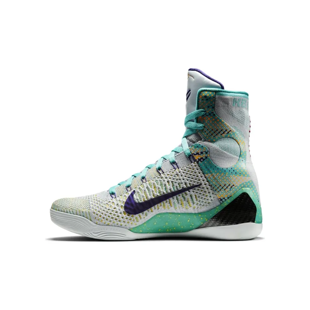 Nike Kobe 9 Elite Hero Draft Day Expression Wolf Grey/Court Purple-Turquoise (630847-005)