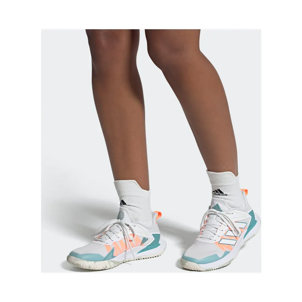 Adidas Defiant Speed Tennis Shoes Cloud White / Cloud White / Mint Ton (GV9528)