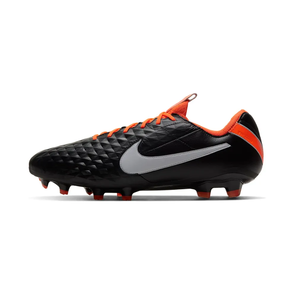 Nike Tiempo Legend 8 Elite FG “Black / Orange” (CI7587-018)