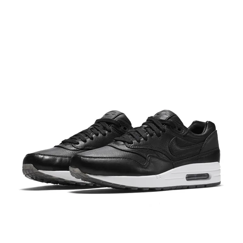 Nike Air Max 1 Pinnacle Black Leather Black/Black-Black-White (859554-001)
