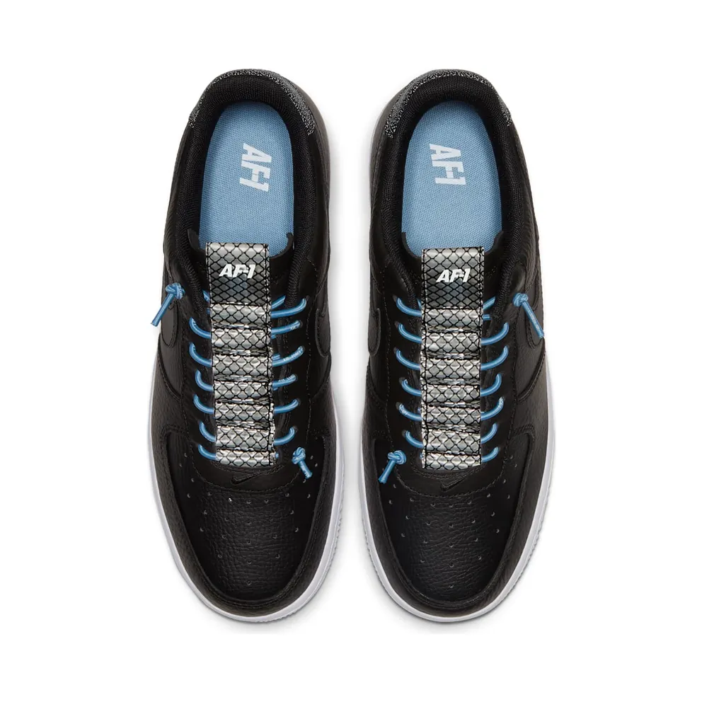 Nike Air Force 1 Low 07 Lux Black Light Blue (W) Black/Light Blue-Black-White (898889-015)