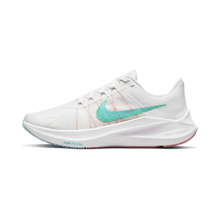 Nike Zoom Winflo 8 White Teal “Summit White / Pink Glaze / Hydrogen Blue / Menta” (CW3421-105)