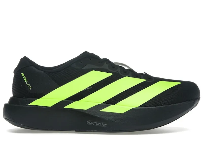 adidas Adizero Evo SL Black Lucid Lemon (JR3420)