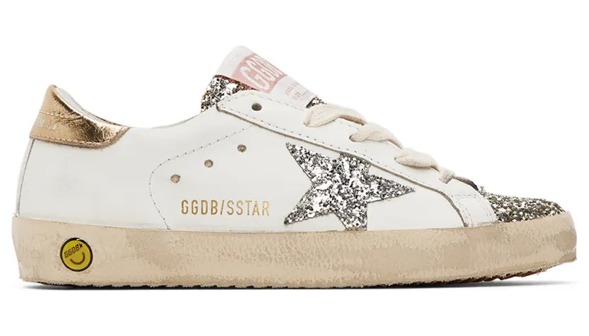 Golden Goose Kids White Super-Star Sneakers (GYF00101.F003318.10358)