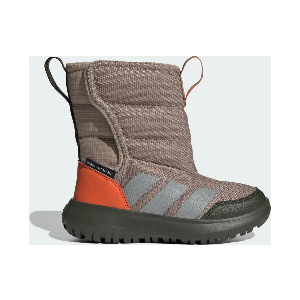 adidas Winterplay Shoes Kids “Blanch Cargo / Matte Silver / Semi Impact Orange” (JQ3615)