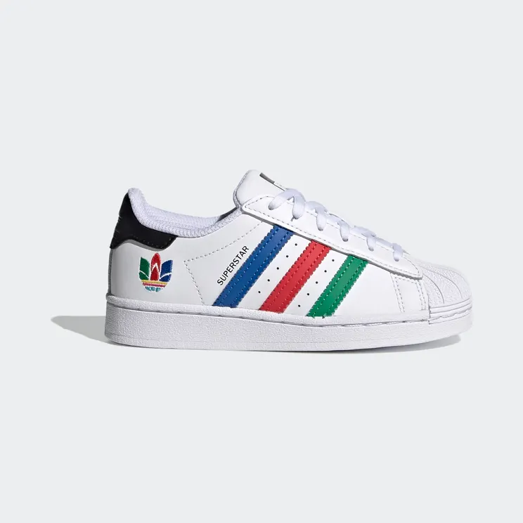 adidas Superstar Cloud White / Green / Core Black (FW5238)
