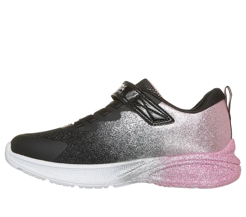 Skechers Microspec Max Advance – Glitz Gala Sneaker Black/Roos Gold