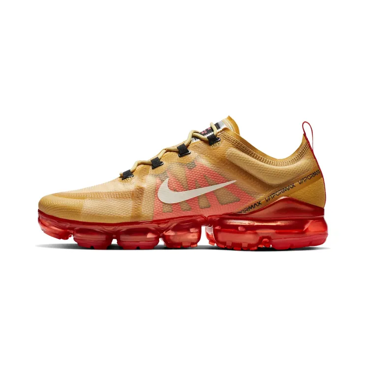 Nike Air VaporMax 2019 “Club Gold / Ember Glow / Metallic Silver / Light Cream” (AR6631-701)