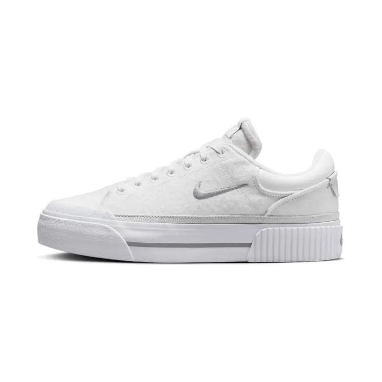 Nike Court Legacy Lift “Summit White / White / Phantom / Light Smoke Grey” (FZ2606-100)