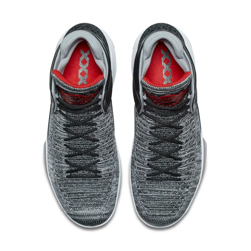 Jordan XXXII Black Cement Black/University Red-White-Wolf Grey (AA1253-002)