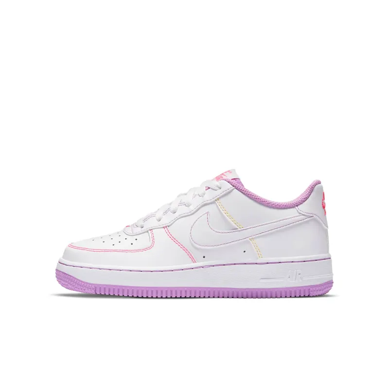 Nike Air Force 1 ’07 Stitch Fuchsia Glow Hyper Pink (GS) (2021) (CW1575-110)