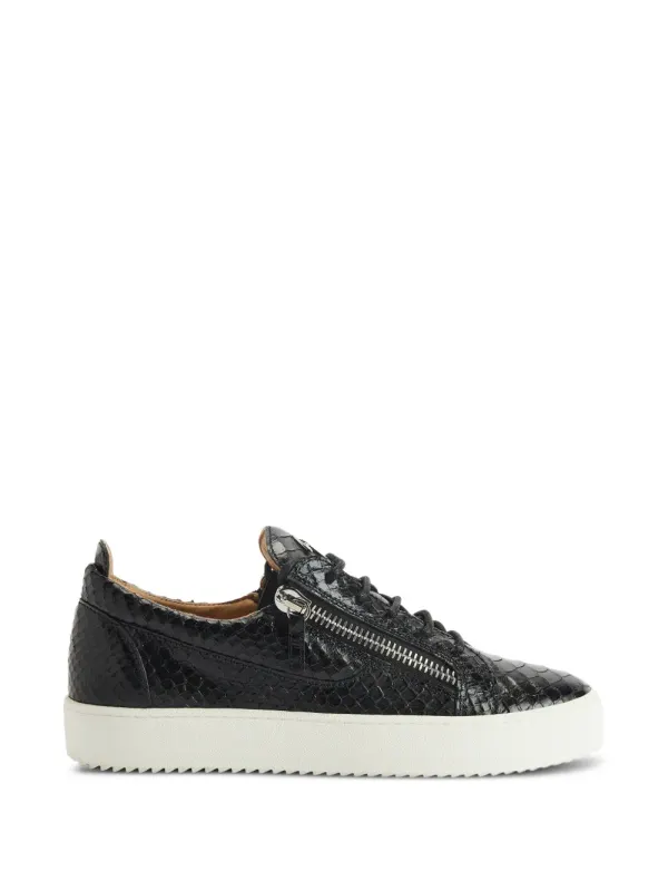 Giuseppe Zanotti Frankie Sneakers mit Reißverschluss – Schwarz (RM60007001)