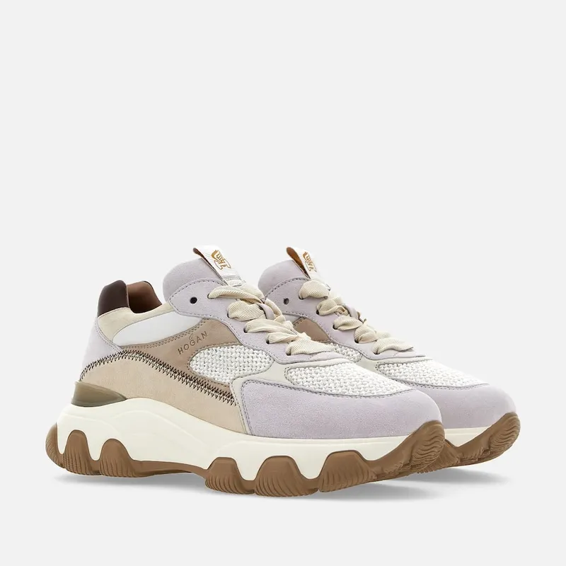 Hogan Hyperactive White Beige Violet (HXW5400ET10O060VAN)