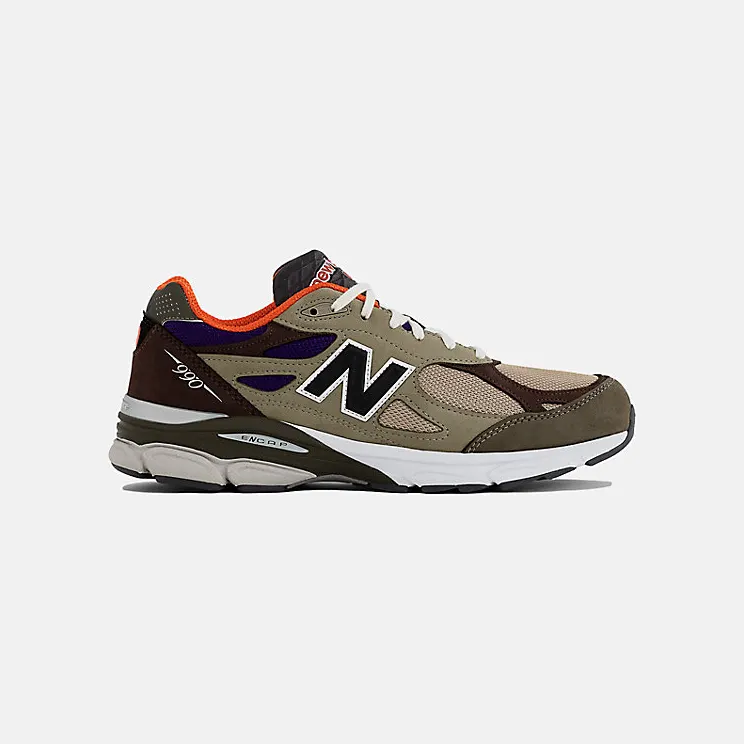 New Balance 990v3 MiUSA Teddy Santis Khaki Orange (M990BT3)