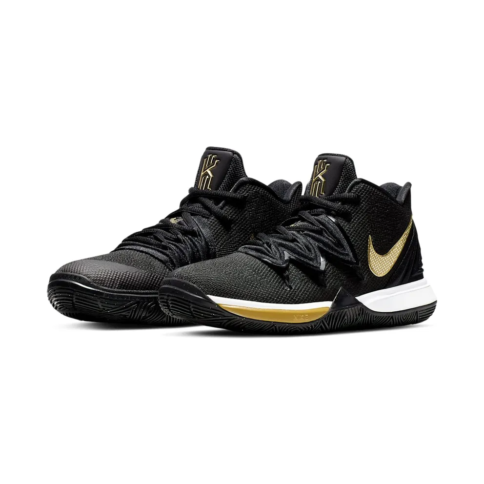 Nike Kyrie 5 Black Metallic Gold (GS) (AQ2456-007)