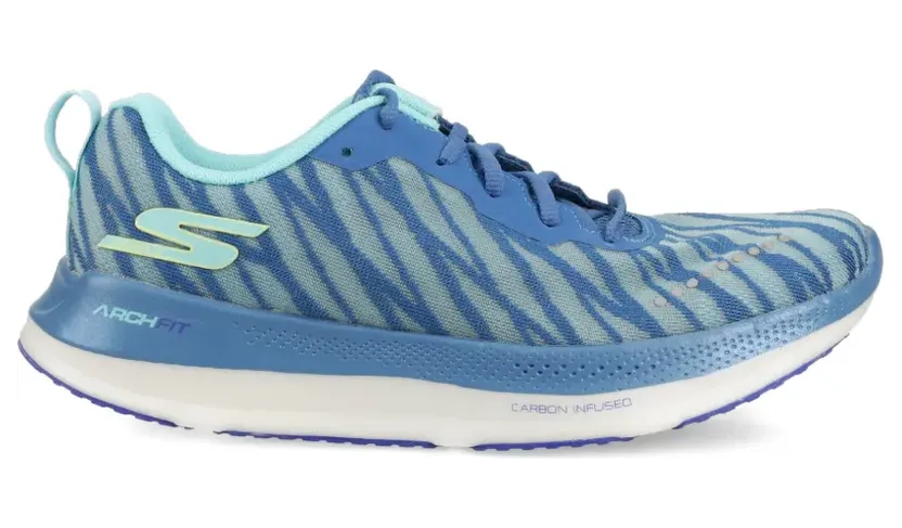 Skechers Go Run Razor Excess 2 Sneakers mit Zebrastreifen – Blau (172035)