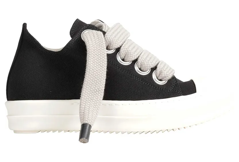 Rick Owens Jumbolace Low Sneaks “Black” (DS02F6819DOW2911)