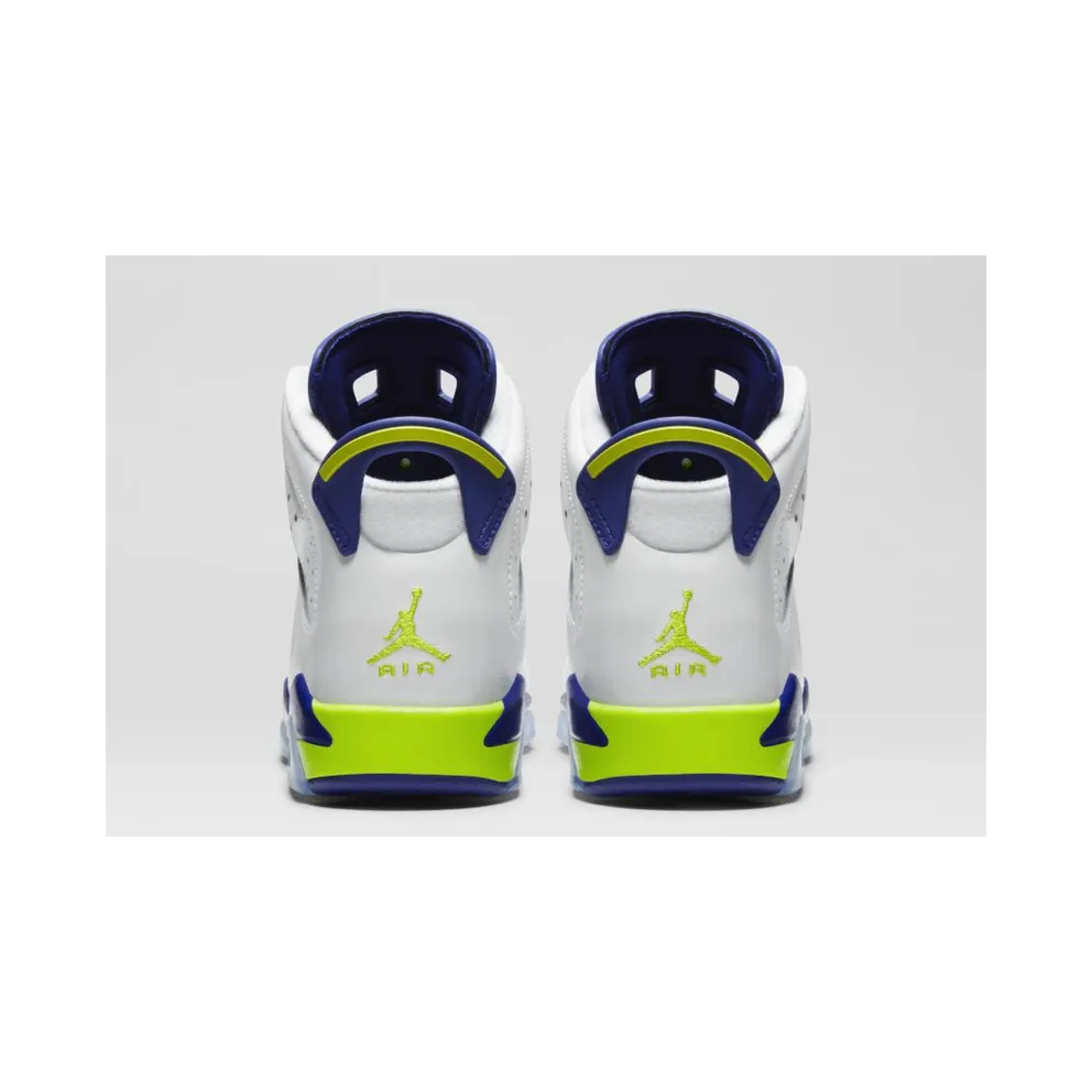 Jordan 6 Retro Fierce Green (GS) White/Frc Grn-Dp Royal Bl-Hypr Pnk (543390-108)