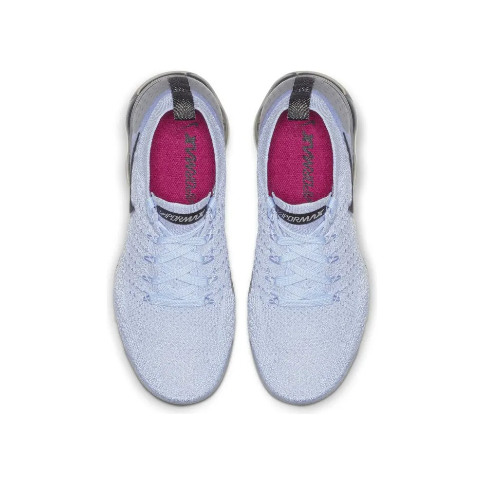 Nike Air VaporMax Flyknit 2 Aluminum (W) Aluminum/Metallic Silver-True Berry-Black (942843-402)