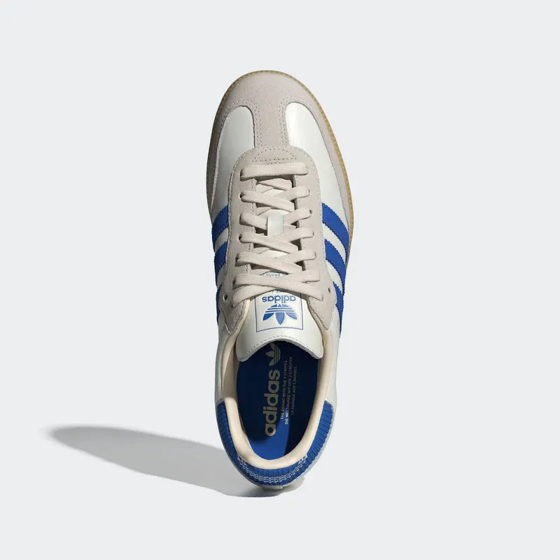 Adidas SAMBA OG Shoes Cloud White / Blue / Gum (IH6821)
