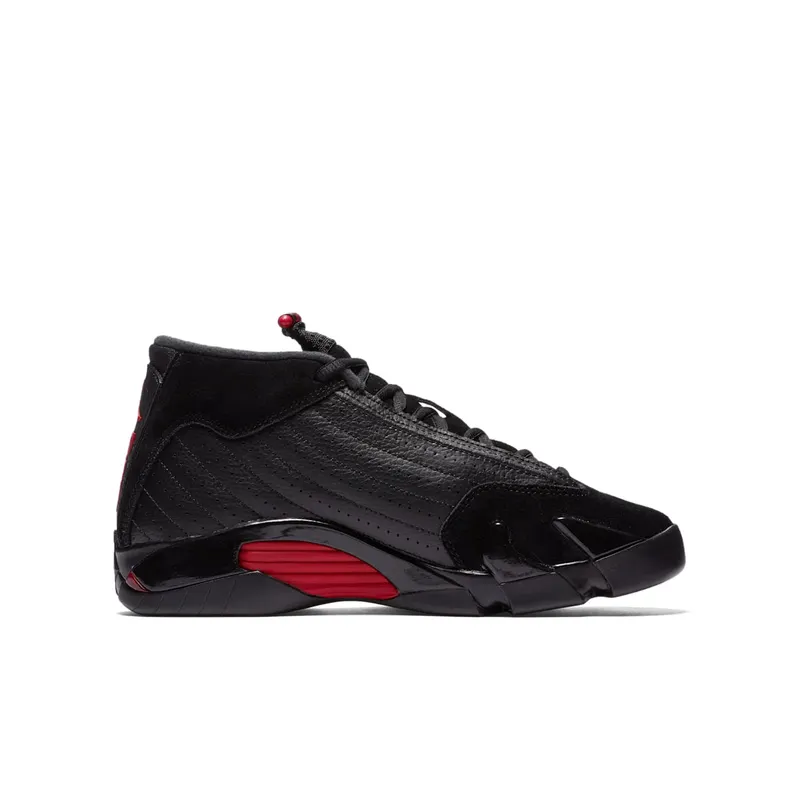 Jordan 14 Retro Last Shot 2018 (GS) Black/Varsity Red-Black (487524-003)