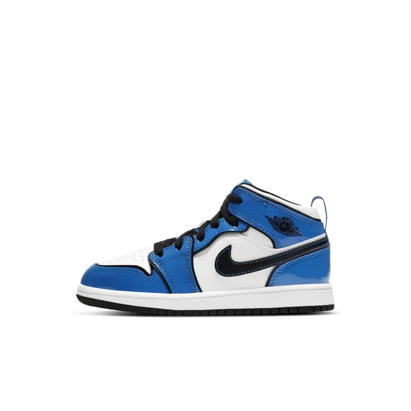 Jordan 1 Mid Signal Blue (PS) (BQ6932-402)