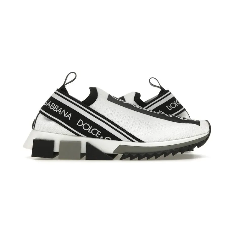 Dolce & Gabbana Sorrento Slip On White Black (CK1595 AH677 89697)