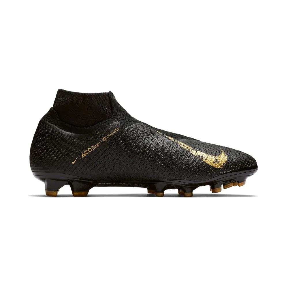 Nike Phantom Vision Elite DF FG Black Metallic Vivid Gold (AO3262-077)