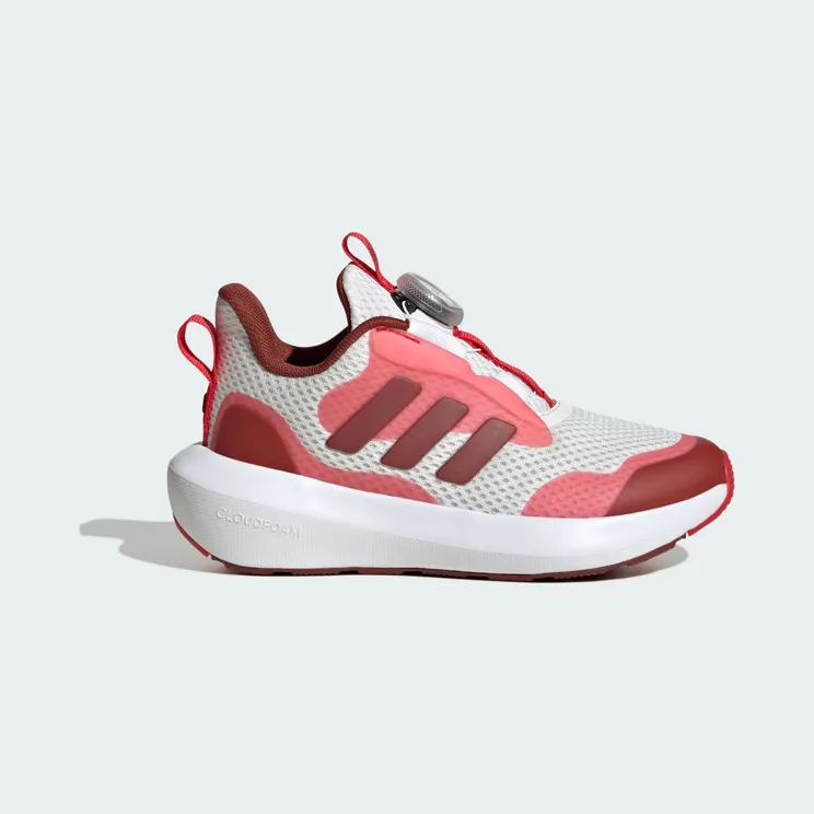 adidas Fortarun 3.0 BOA Shoes Kids “Core White / Preloved Ruby / Pure Ruby” (JP5803)