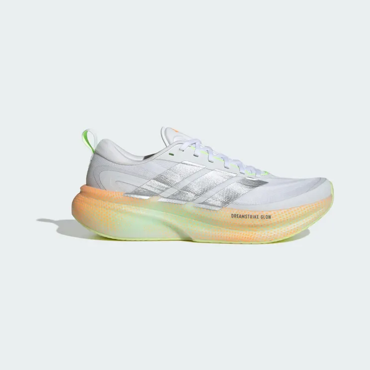 adidas Supernova Glide Running “Cloud White / Matte Silver / Signal Green” (KJ4421)