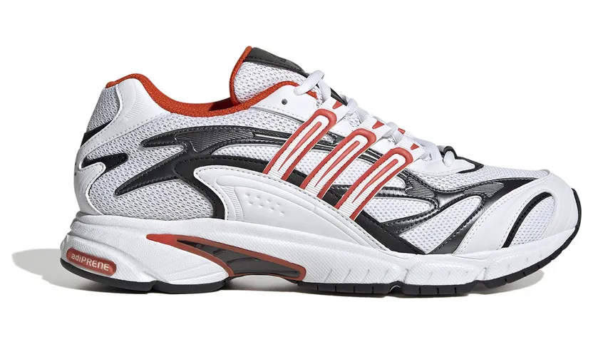 adidas Temper Run 2.0 Cloud White Preloved Red Core Black