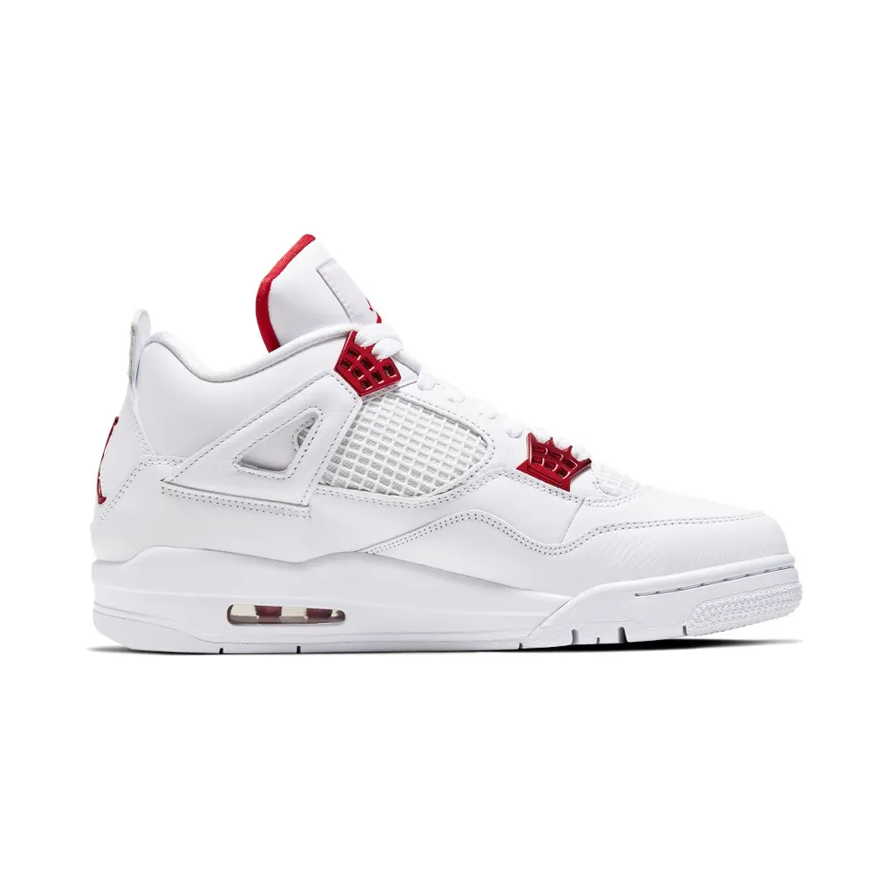 Jordan 4 Retro Metallic Red White/Metallic Silver-University Red (CT8527-112)