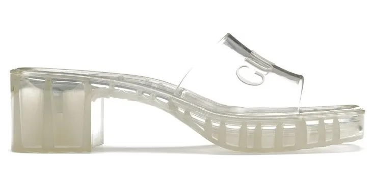 Gucci 60mm Slide Sandal Clear Rubber (659261 J8700 8300)