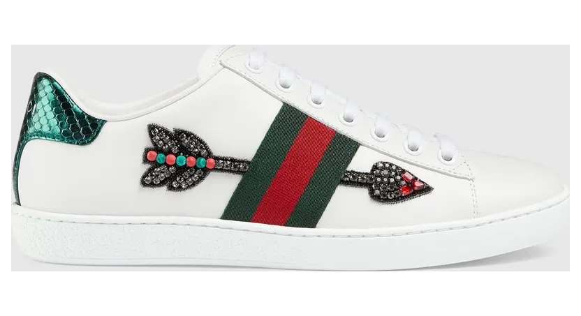 Gucci Ace Embroidered Arrow