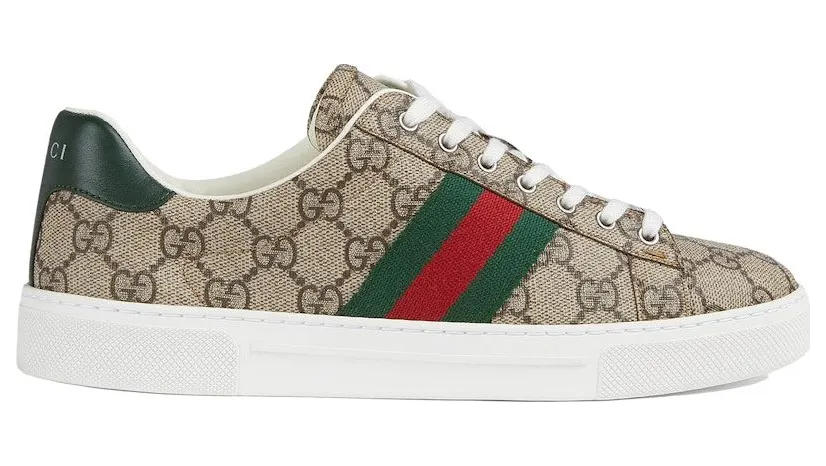 Gucci Ace GG Crystal Canvas Web Beige (760774 FACMZ 9746)
