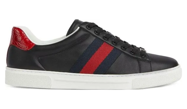 Gucci Ace Web Black Navy Red (757892 AACAG 1096)
