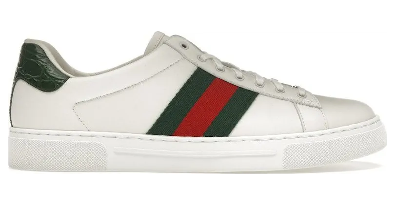 Gucci Ace mit Web-Streifen: ein Statement unten genügt