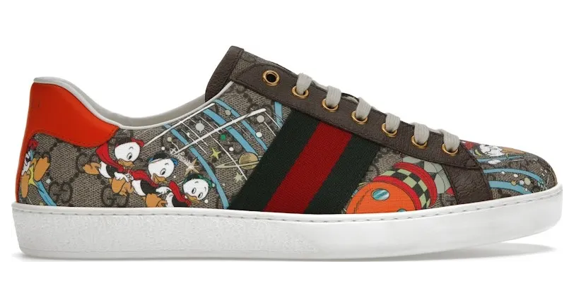 Gucci Ace x Disney Huey, Dewey, Louie Print